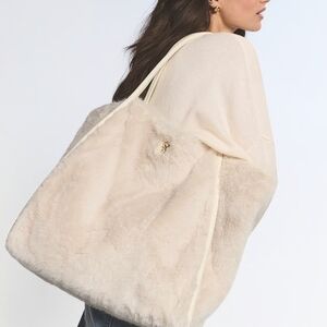 NWT Victoria's Secret Faux-Fur Tote Bag